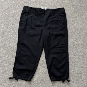 Ann Taylor Loft Petite Women's Sz 10P Black Capri Cropped Pants - New With Tag